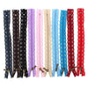10Pcs Brass Nylon Lace Bud Silk Zipper Puller For Purse Bag Sewing Tool Color Random