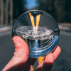 3D Solar System Crystal Ball