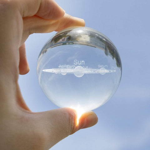 3D Solar System Crystal Ball