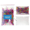 4000pcs Elastic Hair Ties, YGDZ 2000pcs Clear Mini Rubber Bands & 2000pcs Soft Colored Elastics Hair...