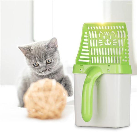 All in One Cat Litter Sifter Scoop System