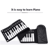 Best Gifts for Kids - Hand Roll Portable Piano 49 Keys
