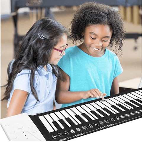 Best Gifts for Kids - Hand Roll Portable Piano 49 Keys