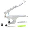 U Shape Fastener Snap Pliers KAM Button + 150 set T5 Plastic Resin Snap Button Press Stud Cloth Button Press Machine Sewing Tool