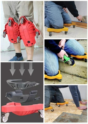 【Christmas sale-FREE SHIPPING】Flooring Knee Silicone pads With Wheels