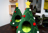 Christmas tree cat house