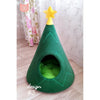 Christmas tree cat house