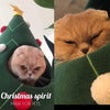 Christmas tree cat house