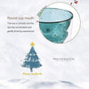 Christmas Tree Double Layer Glass Cup
