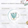 Christmas Tree Double Layer Glass Cup
