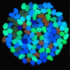 50Pcs Glow in the Dark Garden Pebbles Glow Stones