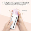 4-in-1 bath products travel dispenser