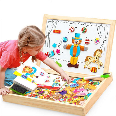 Educational Magnetic Box (With Whiteboard & Chalkboard)
