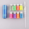 Fluorescent Ink Glass Pen 10-Piece Set