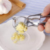 Garlic Press Mincer Crusher Chopper with Walnut Open Tools
