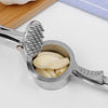 Garlic Press Mincer Crusher Chopper with Walnut Open Tools