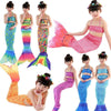 Kids Girl Anime Mermaid Tail Cosplay Swimming Costume