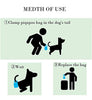 Dog Tail Poop Clip Bags with Tail Clip