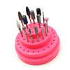 HYTOOS 48 Holes Nail Drill Bits Holder Stand