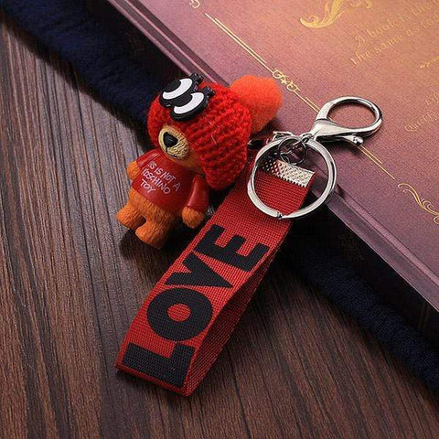 Vicney New Arrival Cute Teddy Bear Key Chain'THIS IS NOT A KOSCHINO TOY'Bear KeyChain Animal Pattern Key Holder