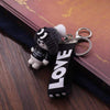 Vicney New Arrival Cute Teddy Bear Key Chain'THIS IS NOT A KOSCHINO TOY'Bear KeyChain Animal Pattern Key Holder