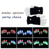 LED Flashing Rave Gloves