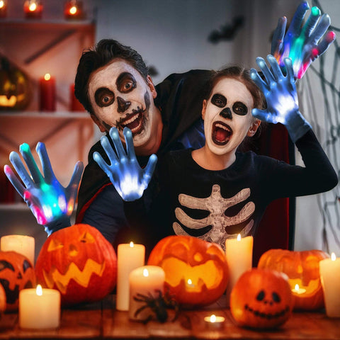 LED Skeleton Light Glowing Gloves