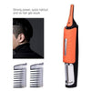 Men's nose hair trimmer razor multi-function double-head shaving device with 2 LED 7-cell battery