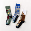 Star Wars Movie Stockings Novelty Men's Women's Unisex Socks Spring Autumn Winter