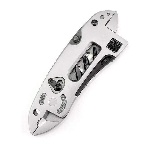 Multi-tool pliers jaw screwdriver survival tool adjustable wrench