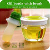 Oil Bottle With Silicone Brush For Cooking BBQ Kitchen