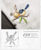 China bird embroidery stick