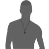 Christian Jesus Single Titanium Cross Necklaces Pendants Women Stainless Steel Gold Silver Black Prayer Choker Men Jewelry