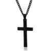 Christian Jesus Single Titanium Cross Necklaces Pendants Women Stainless Steel Gold Silver Black Prayer Choker Men Jewelry