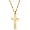 Christian Jesus Single Titanium Cross Necklaces Pendants Women Stainless Steel Gold Silver Black Prayer Choker Men Jewelry