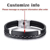 Personalized Bracelet Multi Layer Leather Bangle