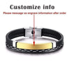 Personalized Bracelet Multi Layer Leather Bangle