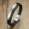 Personalized Bracelet Multi Layer Leather Bangle