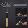 Rechargeable Lighted Crochet Hook with 9 Interchangeable Heads