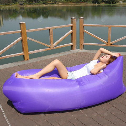 Square-headed Air Inflatable Travel Lazy Sofa