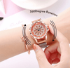StarryRose - Rotating Rhinestone Stainless Steel Watch（Limited stock Only today）