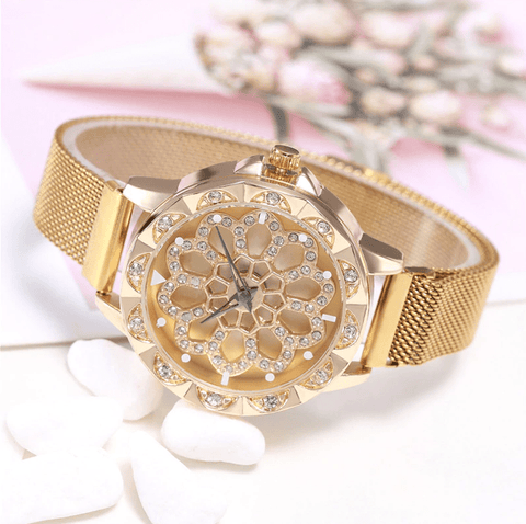StarryRose - Rotating Rhinestone Stainless Steel Watch（Limited stock Only today）
