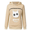 Sweatshirt Animal Pouch Hood Tops