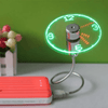 USB Fan with Real LED Clock