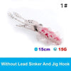UV Luminous Realistic Squid Soft Lures