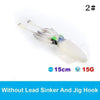 UV Luminous Realistic Squid Soft Lures