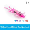 UV Luminous Realistic Squid Soft Lures