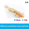UV Luminous Realistic Squid Soft Lures