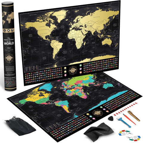 Voyager Deluxe Scratch-Off World Map (60% OFF)